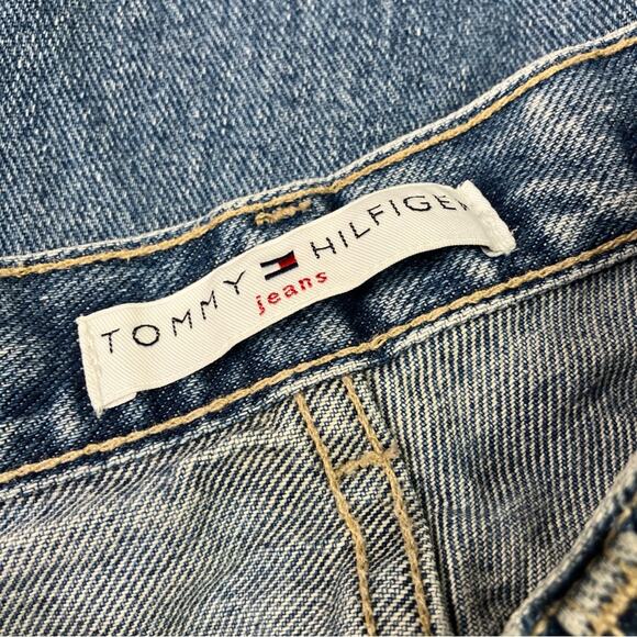 Tommy Hilfiger | Y2K Star Perfect T Jeans Medium Wash Faded Denim Cotton 6 - Picture 5 of 12